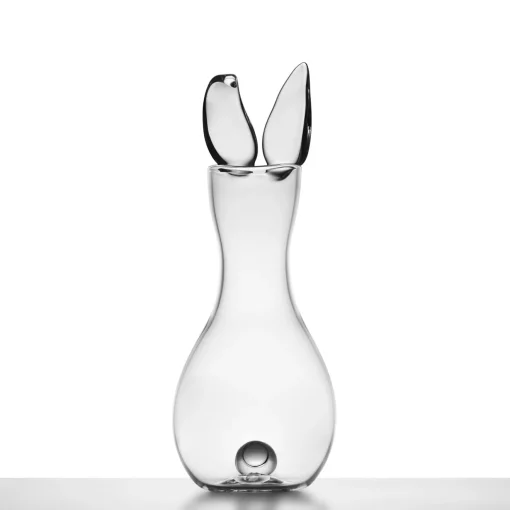 Simone Crestani Vaso Decorativo Trasparente Bunny