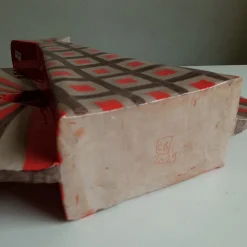 Chiara Berta Vaso decorativo Wild Double-Face rosso in terracotta