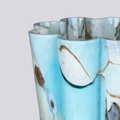 Stories Of Italy Vaso di vetro a secchiello Acquamarina