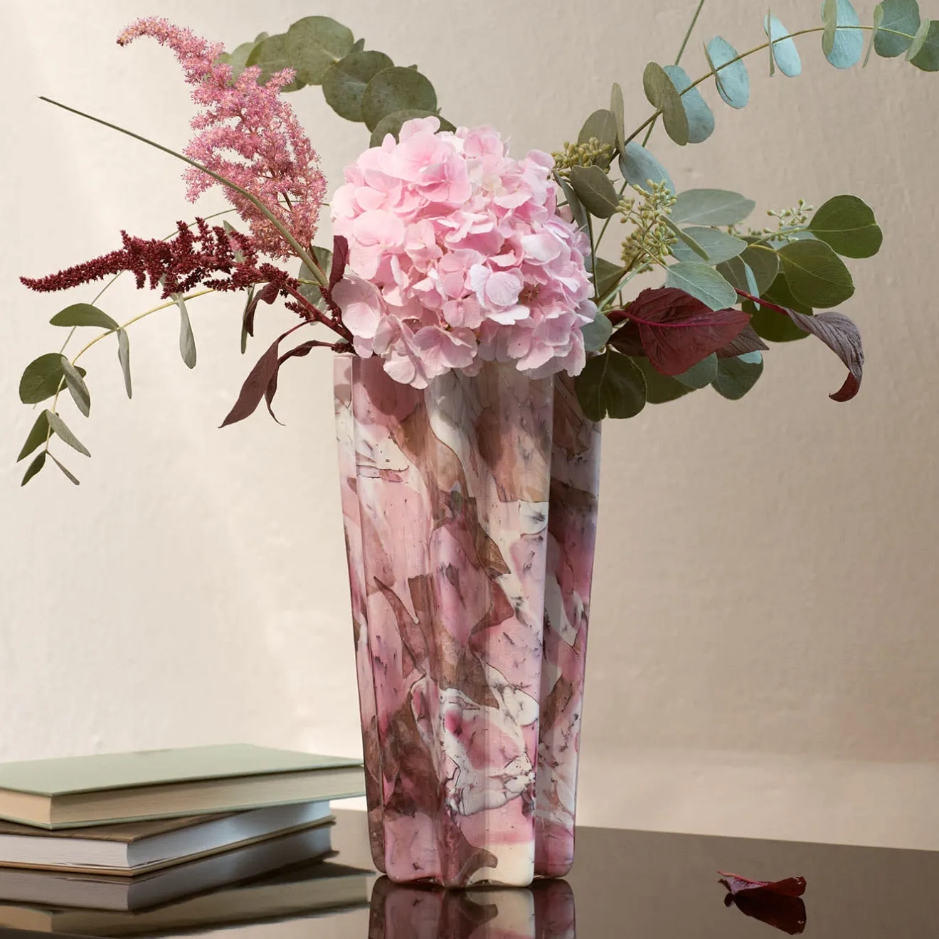 Stories Of Italy Vaso di vetro a secchiello rosa