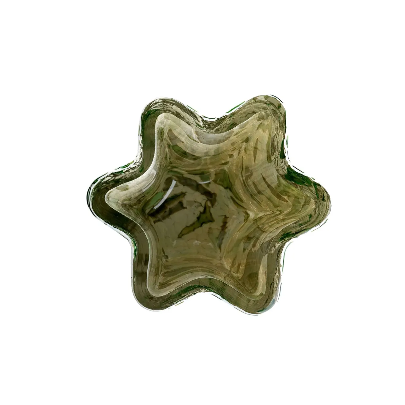 Stories Of Italy Vaso di vetro verde a secchiello