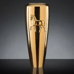 VGnewtrend Vaso d'oro con cavallo Obice