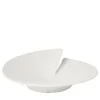 Lineasette Vaso e centrotavola in ceramica bianca Elica