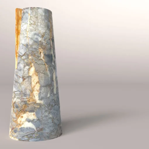 Carcino Design Vaso Elara Breccia di Versailles e Giallo Siena