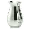 Schiavon Vaso Essentia Bulbous in metallo argentato