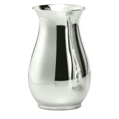 Schiavon Vaso Essentia Bulbous in metallo argentato