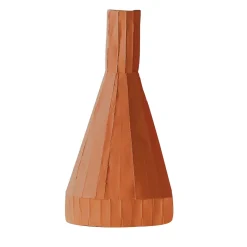 Paola Paronetto Vaso Etna Corteccia D15/Mattone