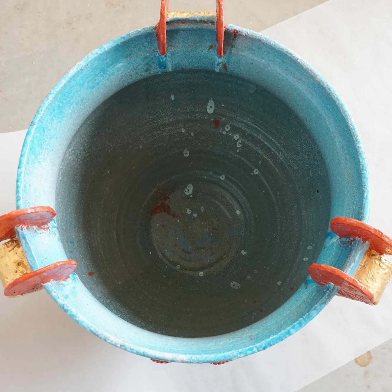 ND Dolfi Vaso etrusco azzurro