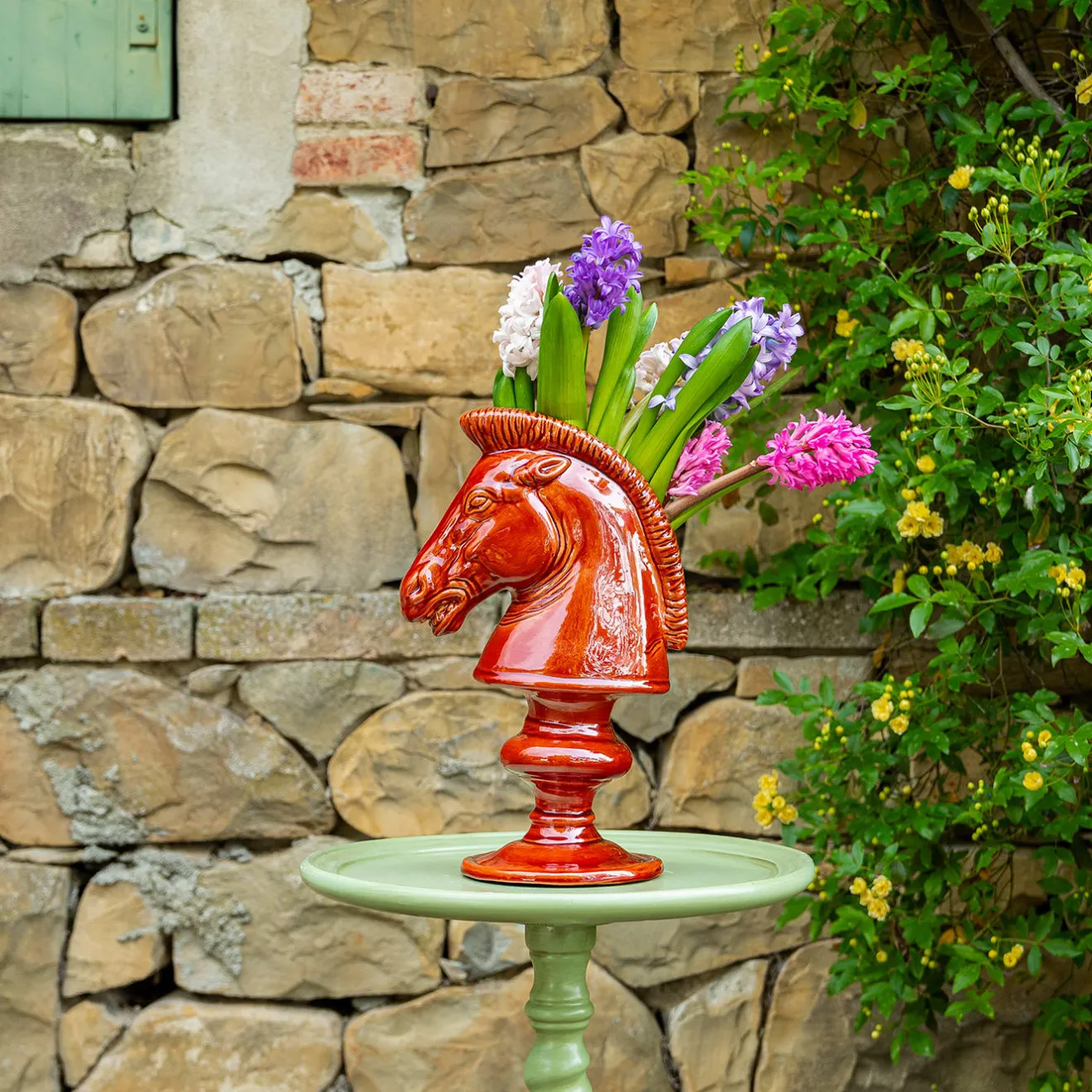 Romarin Vaso figurativo in ceramica Cheval Blanc