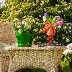 Romarin Vaso figurativo in ceramica Cheval Blanc