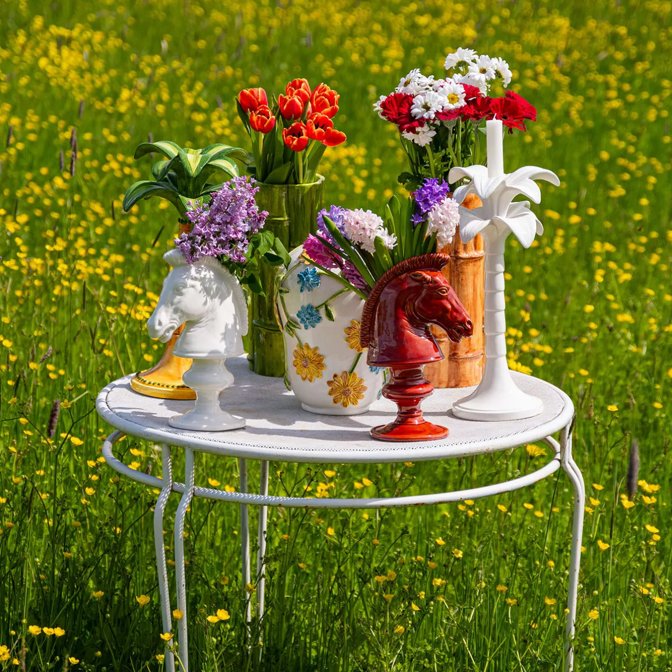 Romarin Vaso figurativo in ceramica Cheval Blanc