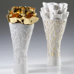 Fos Ceramiche Vaso Flora Gold Spots
