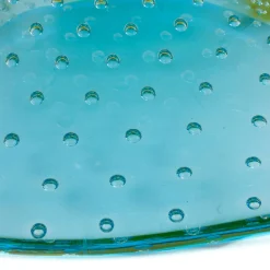 Officine di Murano 1295 Vaso giallo e azzurro Vrmbicolr