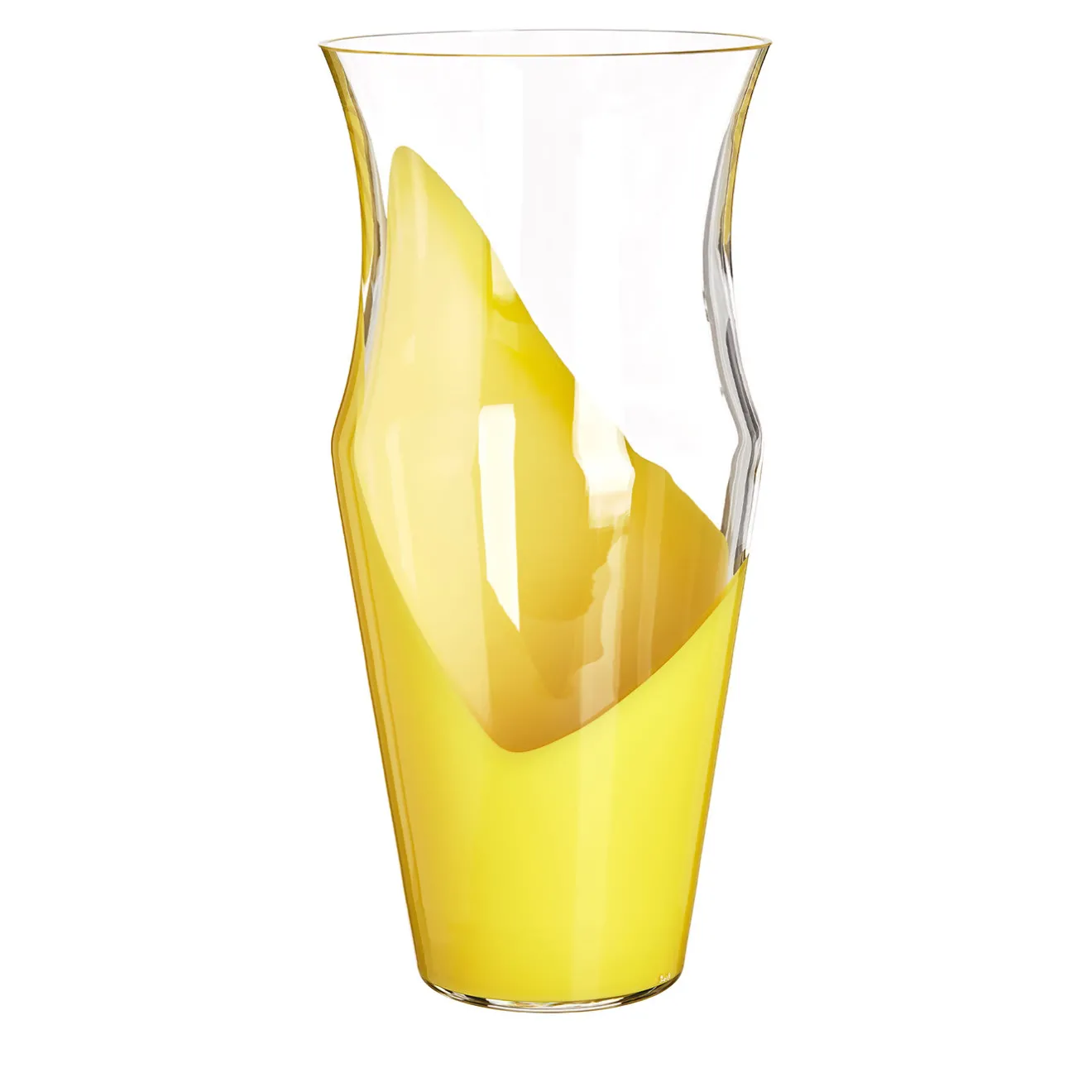 Carlo Moretti Vaso giallo monocromo