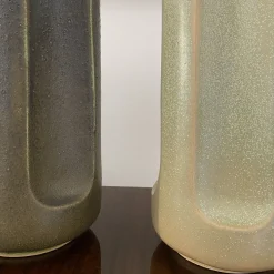 mg12 by Monica Geronimi Vaso Giuseppe Musgo in ceramica smaltata grigia