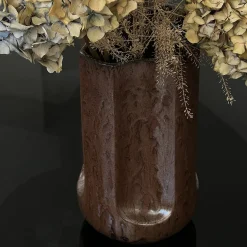 mg12 by Monica Geronimi Vaso Giuseppe Rame in ceramica smaltata bronzo lucida