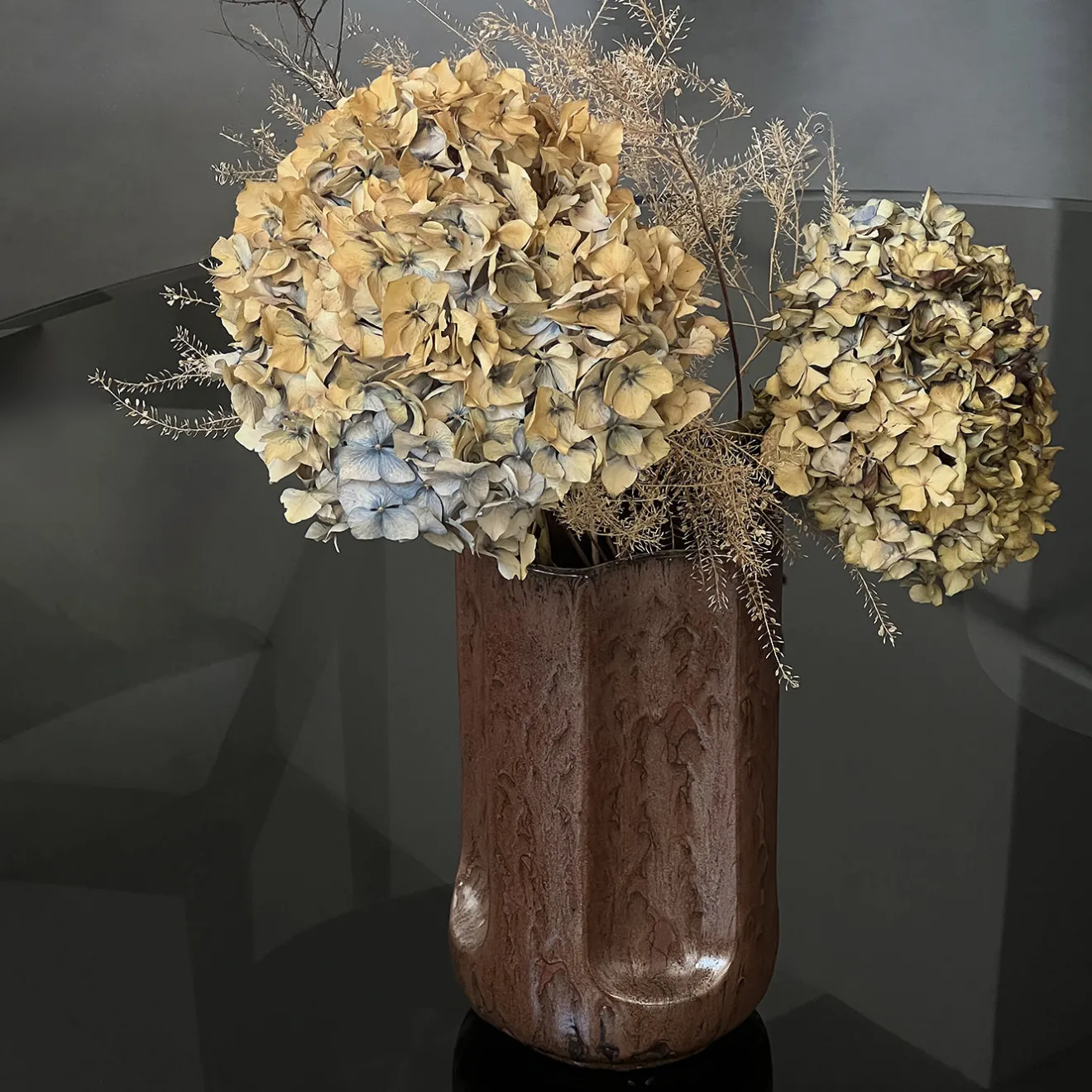 mg12 by Monica Geronimi Vaso Giuseppe Rame in ceramica smaltata bronzo lucida