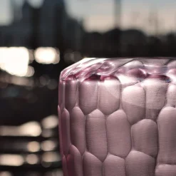 Micheluzzi Glass Vaso Goccia Ametista