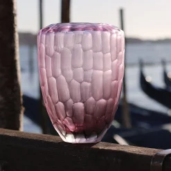 Micheluzzi Glass Vaso Goccia Ametista
