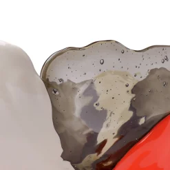 Corsi Design Factory Vaso Grande Big Collina Grigio e Arancione di Gaetano Pesce