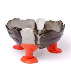 Corsi Design Factory Vaso Grande Big Collina Grigio e Arancione di Gaetano Pesce