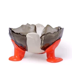 Corsi Design Factory Vaso Grande Big Collina Grigio e Arancione di Gaetano Pesce