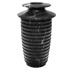 MMairo Vaso grande Capua in marquina nera di Ivan Colominas