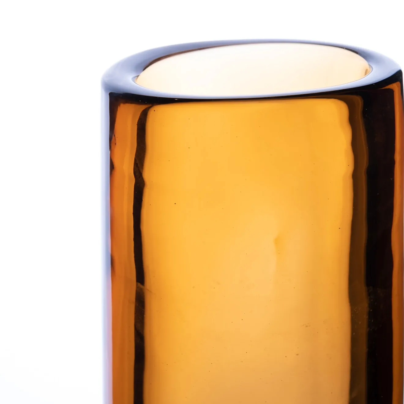 Purho Vaso grande Cilindro - Lucido - Miele