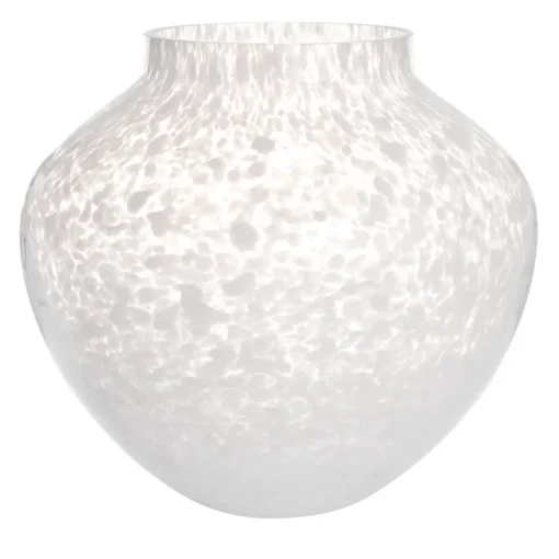 Stories Of Italy Vaso Grande in Vetro di Murano Bianco Opaline Olla