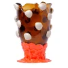 Corsi Design Factory Vaso grande Nugget marrone e arancione di Gaetano Pesce