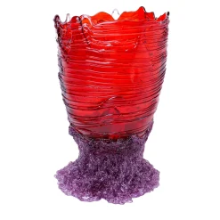 Corsi Design Factory Vaso Grande Spaghetti Rosso e Viola di Gaetano Pesce
