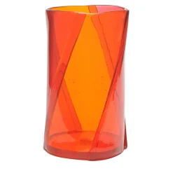 Corsi Design Factory Vaso grande Twirl Orange di Enzo Mari