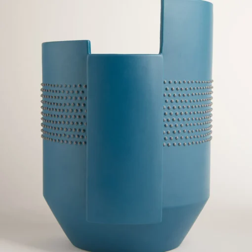 Nuove Forme Vaso Hugo Petrol Blue di Simona Cardinetti