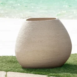 Pot à Porter Vaso in ceramica beige Bellagio