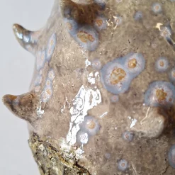 Cristina Cavallari Vaso in ceramica beige maculato Lava 6