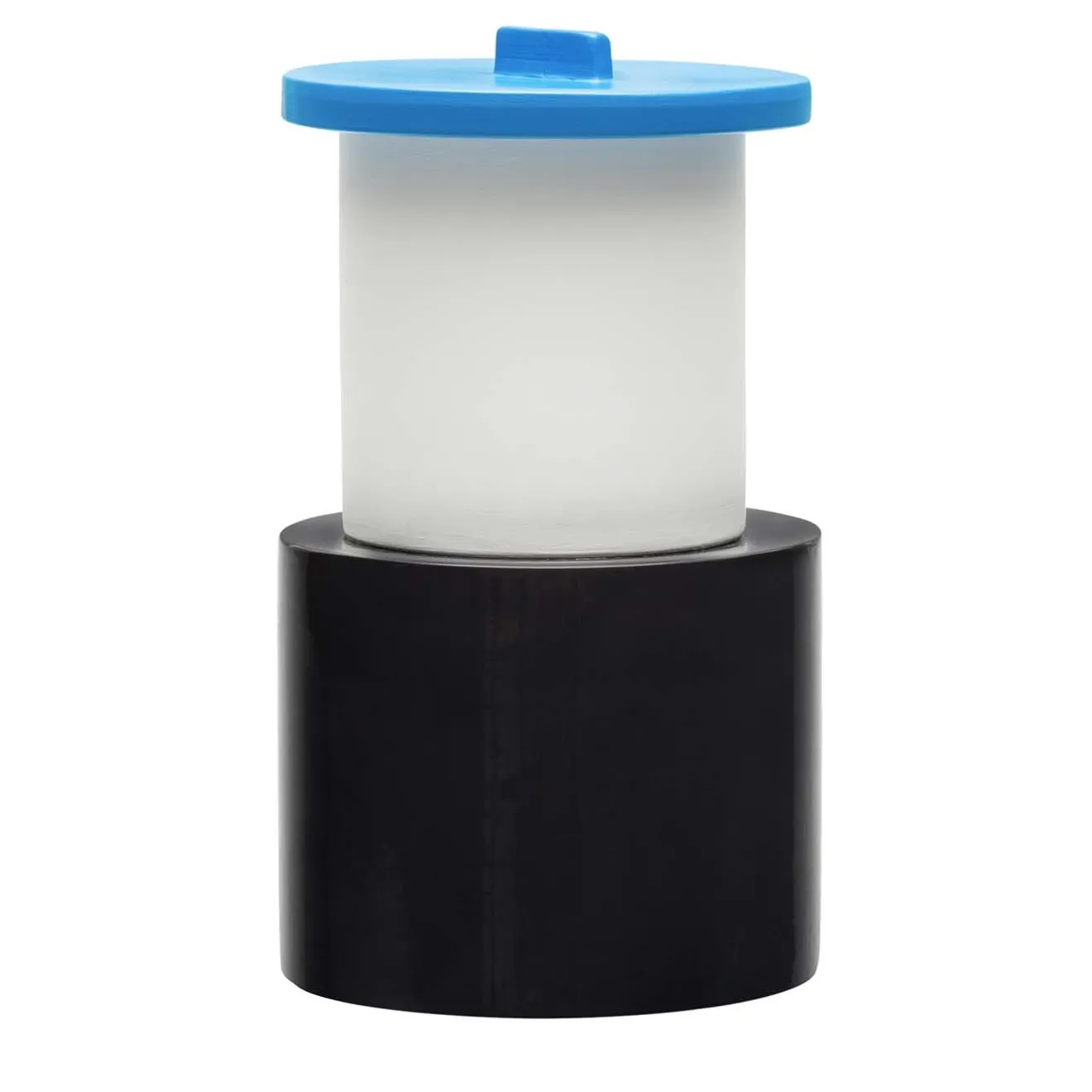 Memphis Vaso in ceramica con coperchio Tiglio di Nathalie Du Pasquier - Post Design