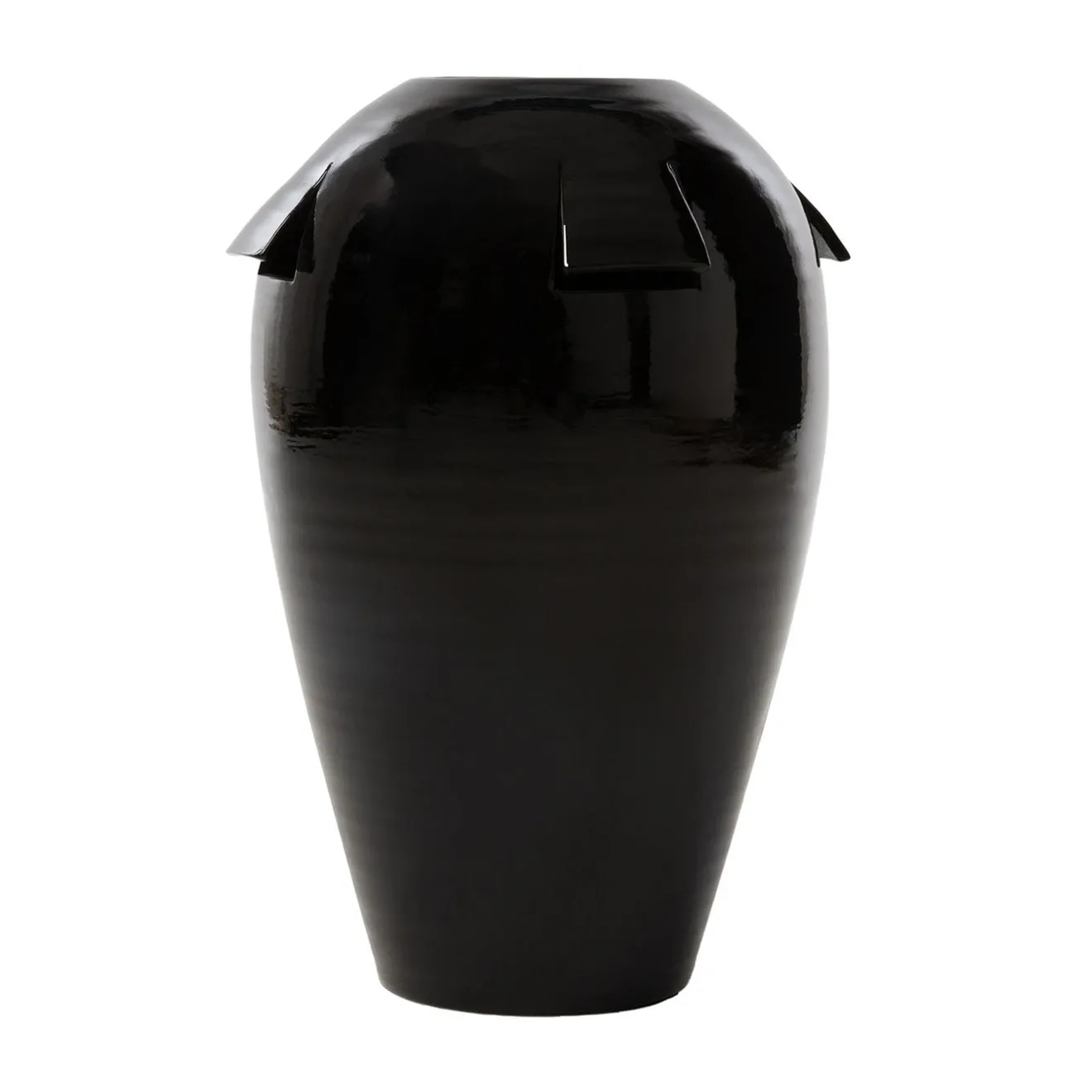 SANTOPECCATORE Vaso in Ceramica Giara Nero