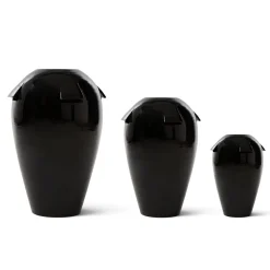 SANTOPECCATORE Vaso in Ceramica Giara Nero