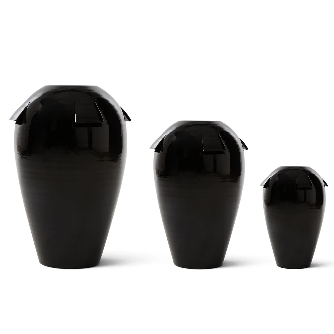 SANTOPECCATORE Vaso in Ceramica Giara Nero