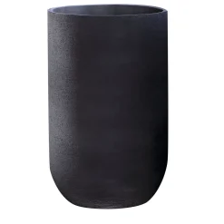 Pot à Porter Vaso in ceramica nera Palm Beach