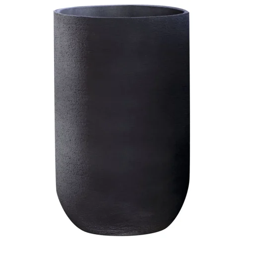 Pot à Porter Vaso in ceramica nera Palm Beach