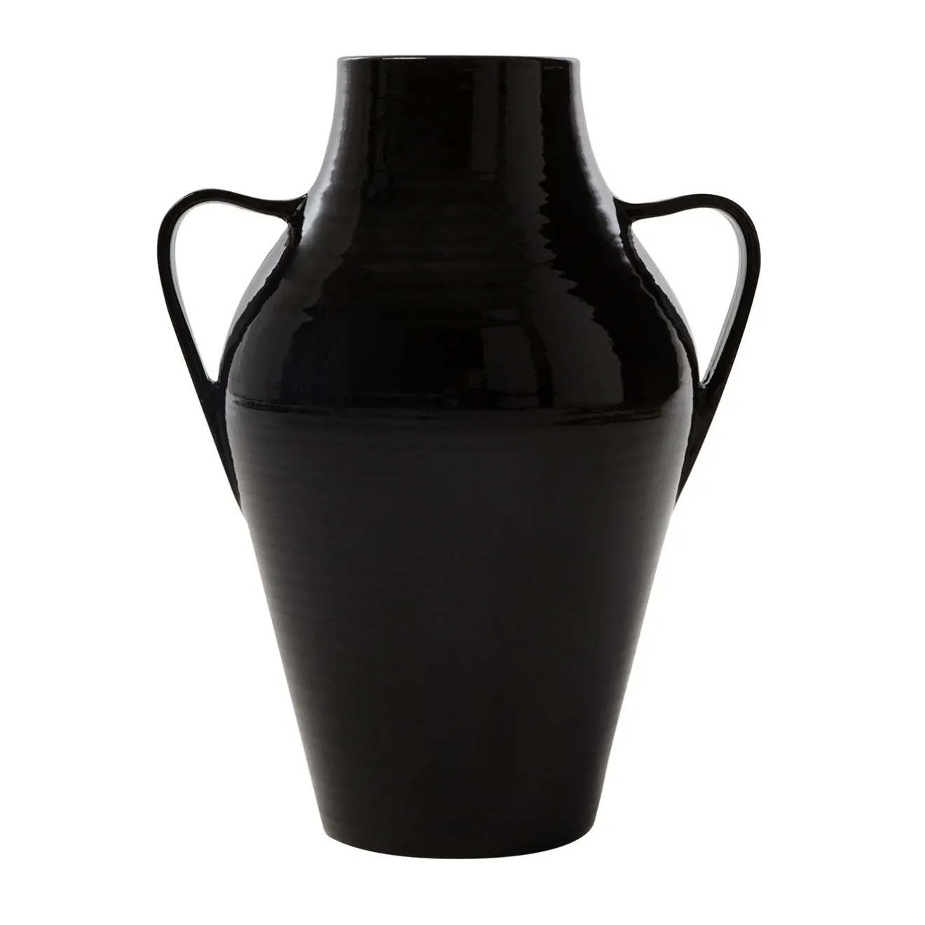 SANTOPECCATORE Vaso in Ceramica Quartara Nero