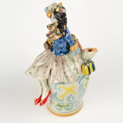 Alessandro Iudici Vaso in ceramica The Traveler