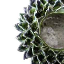 L'Avventurina Ceramiche Vaso in ceramica verde Asterion