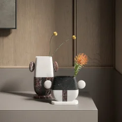 MMairo Vaso in marmo multicolore Tacca di Matteo Cibic