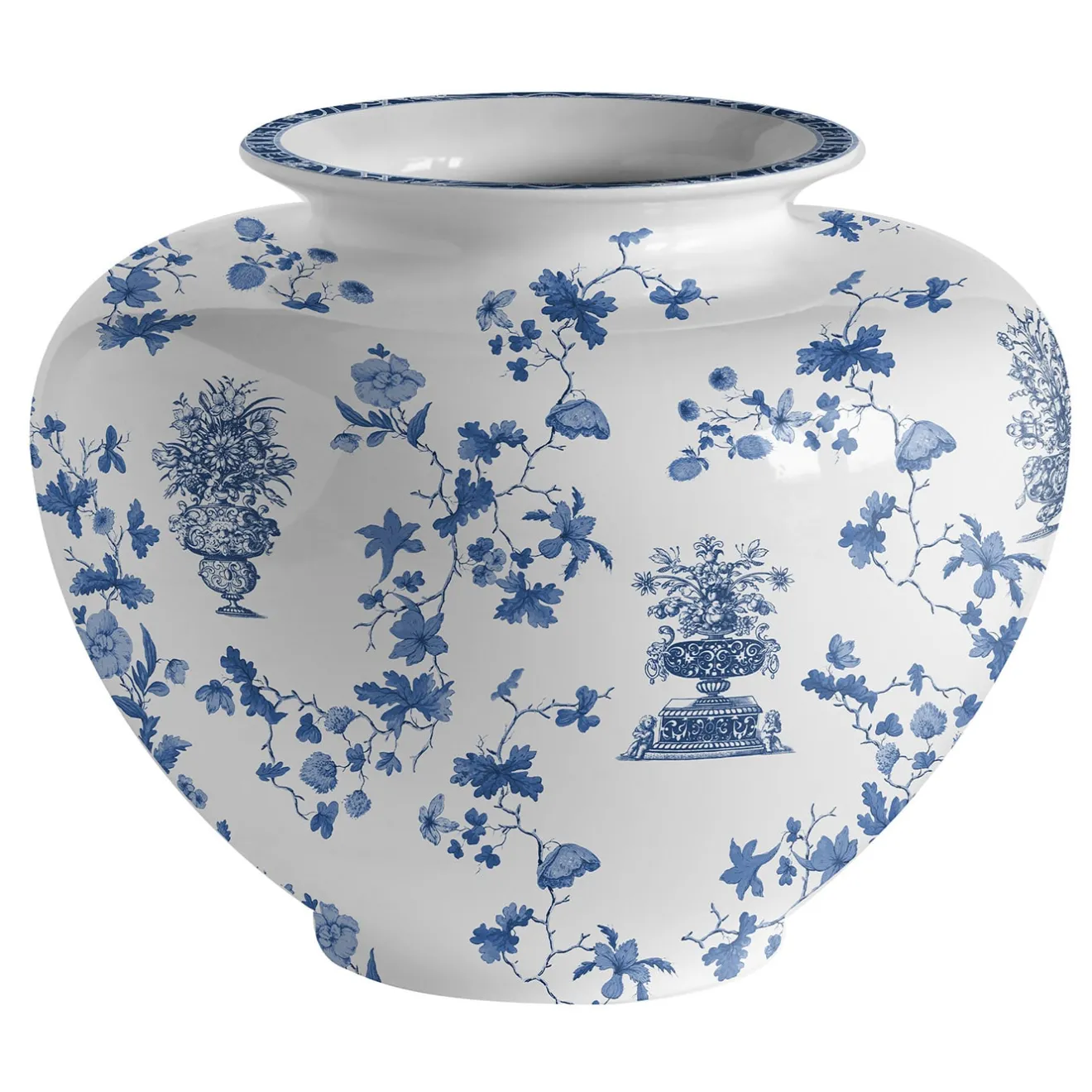 Grand Tour by Vito Nesta Vaso in porcellana ad anfora grande Garden Of Eden H24Cm