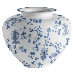 Grand Tour by Vito Nesta Vaso in porcellana ad anfora grande Garden Of Eden H28Cm