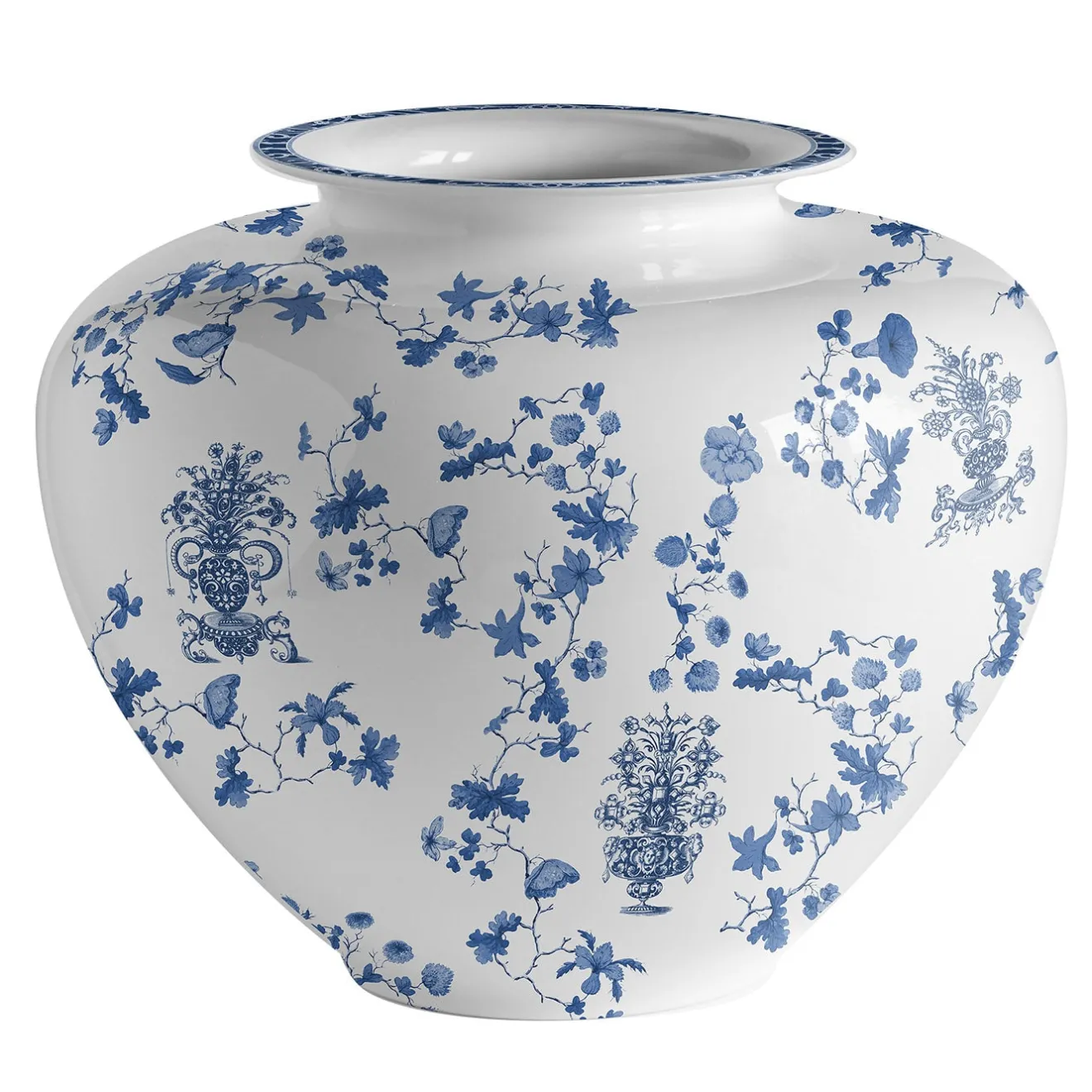 Grand Tour by Vito Nesta Vaso in porcellana ad anfora grande Garden Of Eden H28Cm