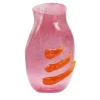 Madeforsoul Vaso in Vetro di Murano Flow Rosa e Arancione