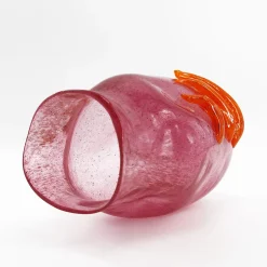 Madeforsoul Vaso in Vetro di Murano Flow Rosa e Arancione